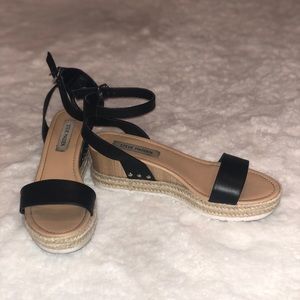 Steve Madden Wood Platform Sandals